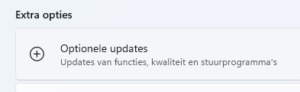 optionele update Windows 11